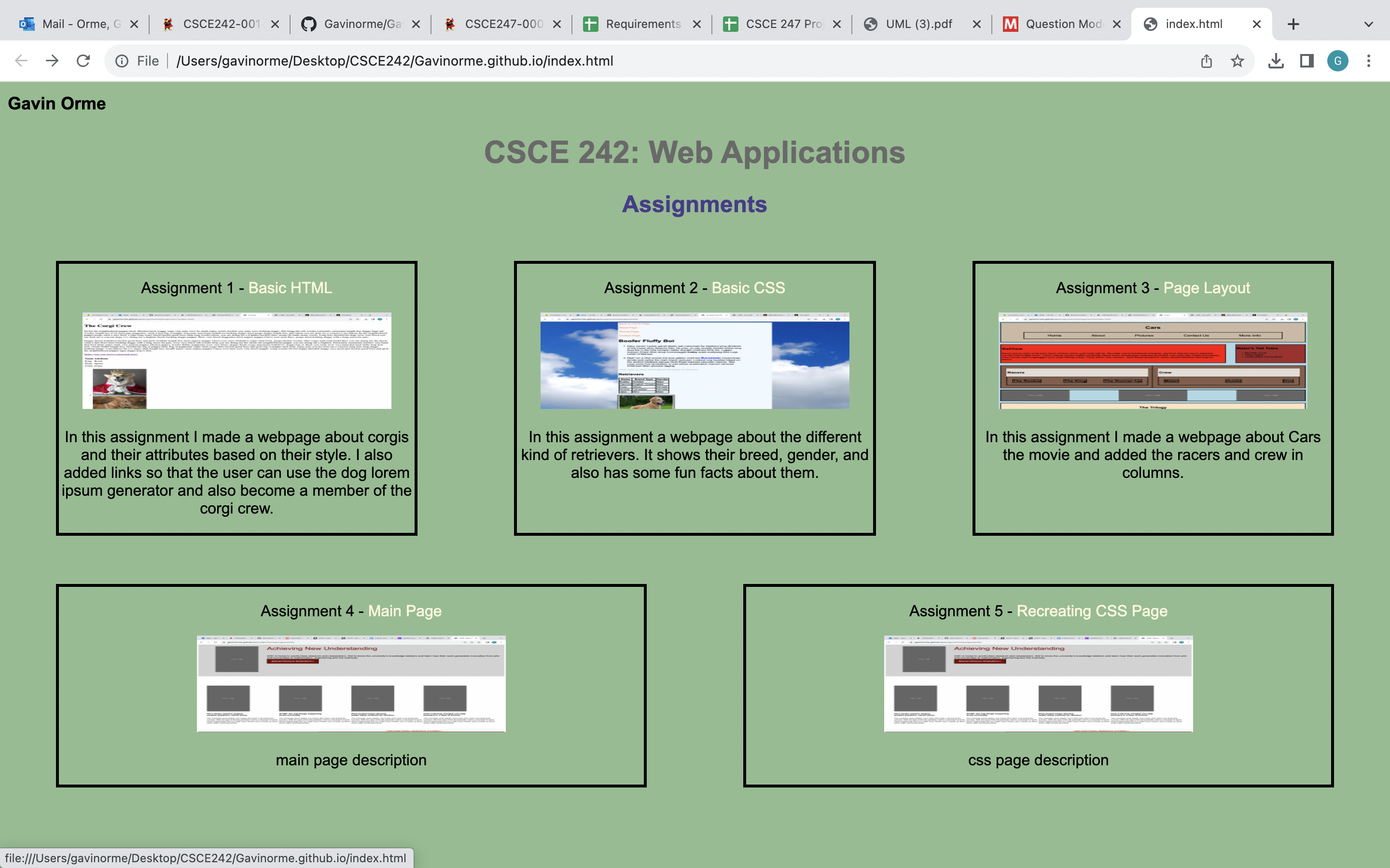 Recreating CSS Page image